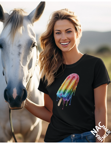 Women's T-shirt - I'm already running, black, size M