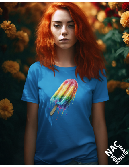 Dámské tričko - Už teču modré vel. L