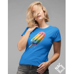 Women's T-shirt - I'm already running blue size 3XL