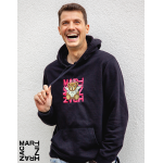 Černá unisex mikina - výšivka Medvídek Anděl vel. M