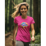 Dámské tričko - Polib mi! růžové vel. M